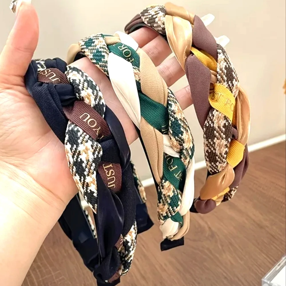 3 Pack Retro Classic Twist Fabric Headband  Hairband